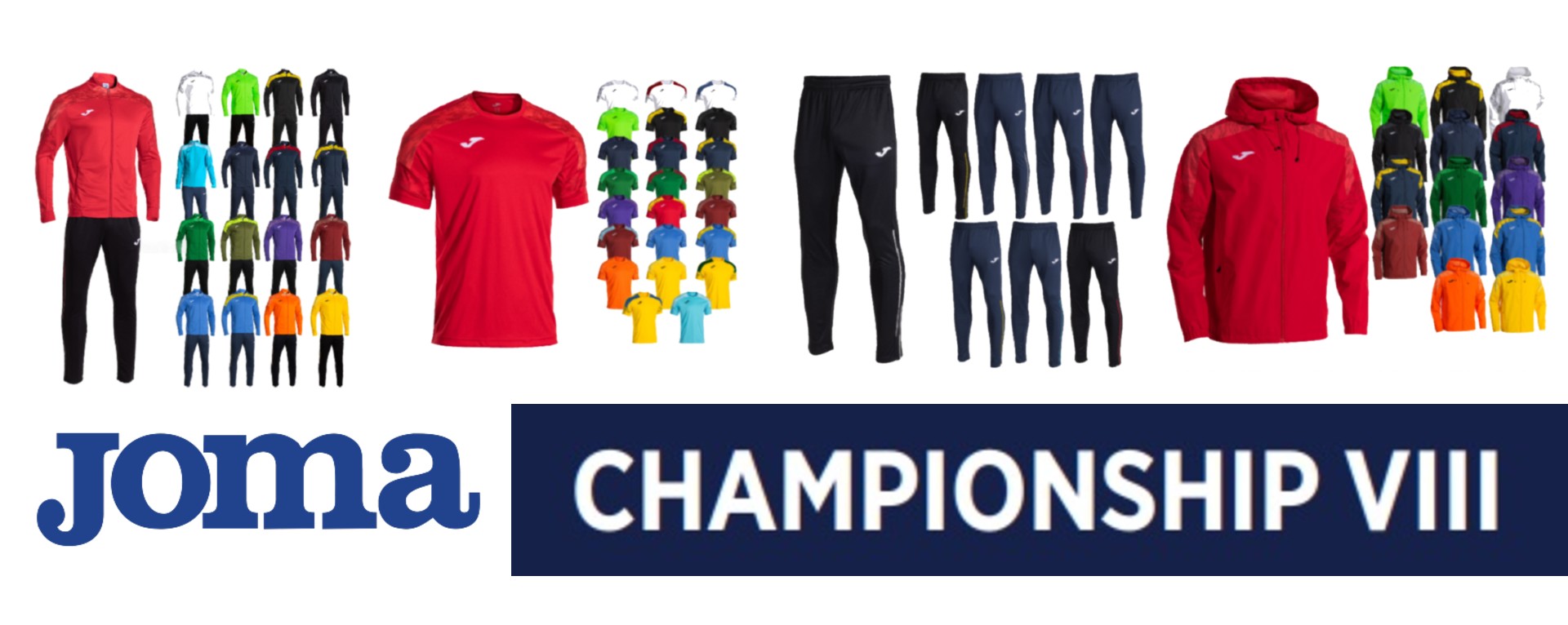 JOMA Championship VIII sportovní oblečení JOMA sport kolekce Champion VIII